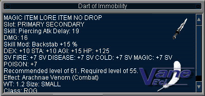 Dart of Immobility. grats Chak!